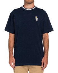 1 Peanuts Patches - T-Shirt f&uuml;r M&auml;nner Grau W1KTB8ELP1 Element