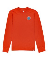 0 Seal - Long Sleeve T-Shirt for Men Orange W1LSB6ELP1 Element