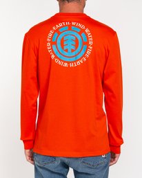 3 Seal - Long Sleeve T-Shirt for Men Orange W1LSB6ELP1 Element