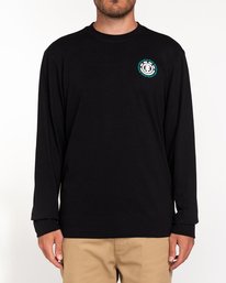 2 Seal - Long Sleeve T-Shirt for Men Black W1LSB6ELP1 Element