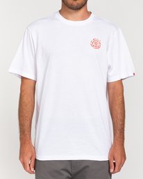 2 Van Run - T-shirt pour Homme Blanc W1SSP7ELP1 Element