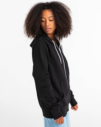 6 Cornell Classic - Sweat à capuche zippé Noir W1ZHB4ELP1 Element