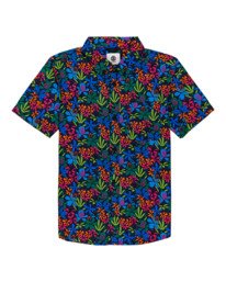 0 Glastonbury - Chemise manches courtes pour Garçon Bleu W2SHA1ELP1 Element