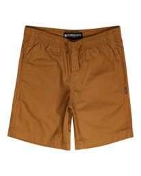 0 Vacation - Elasticated Shorts for Boys Yellow W2WKB3ELP1 Element