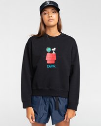 2 Peanuts Element - Sudadera para Mujer Negro W3CRA3ELP1 Element