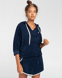 1 Deva - Sweat à capuche pour Femme Bleu W3FLB7ELP1 Element