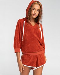 1 Deva - Sudadera con capucha para Mujer Rojo W3FLB7ELP1 Element