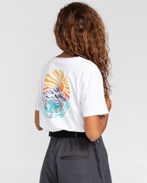 4 Positivity Crop - T-Shirt for Women White W3SSC4ELP1 Element