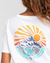 5 Positivity Crop - T-Shirt for Women White W3SSC4ELP1 Element