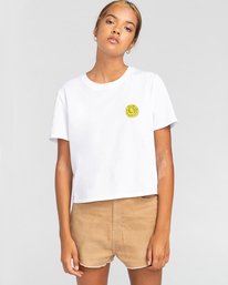 2 Timber! The Vision Crop - Camiseta para Mujer Blanco W3SSC8ELP1 Element