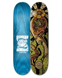 0 Element x Timber! 8.5" High Dry Snake - Skateboard Deck Black W4DCB7ELP1 Element