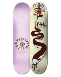 0 8.5" Earth Rev Phil Z - Planche de skateboard Unisexe Noir W4DCC2ELP1 Element