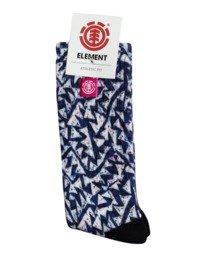 1 Future Nature Clearsight - Athletic Skate Socks Unisex White W5SOA4ELP1 Element