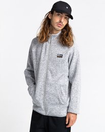 1 Mydland Mock - Zip-Up Sweatshirt for Men Black Z1CRC3ELF1 Element