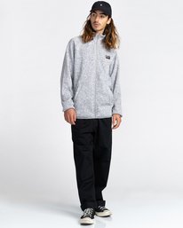 3 Mydland Mock - Zip-Up Sweatshirt for Men Black Z1CRC3ELF1 Element
