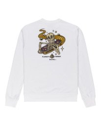 1 Transender - Sweat pour Homme Blanc Z1CRC6ELF1 Element