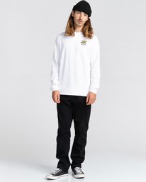 3 Transender - Sweat pour Homme Blanc Z1CRC6ELF1 Element