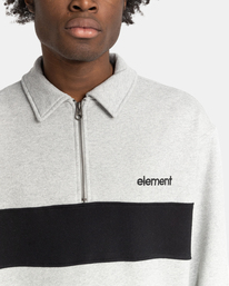4 Maltby - Felpa con zip Unisex Gray Z1FLC1ELF1 Element