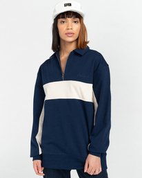 6 Maltby - Sweat zippé Unisexe Bleu Z1FLC1ELF1 Element