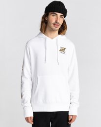 2 Transender - Sweat à capuche pour Homme Blanc Z1HOD1ELF1 Element