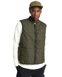 1 Wolfe - Reversible Body Warmer for Men Green Z1JKF4ELF1 Element