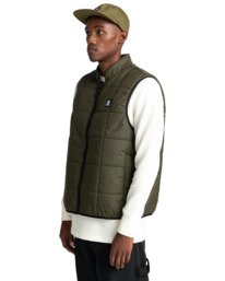 2 Wolfe - Reversible Body Warmer for Men Green Z1JKF4ELF1 Element