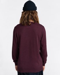 3 Crew - Pull pour Homme Rouge Z1JPC2ELF1 Element