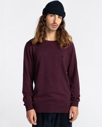 1 Crew - Pull pour Homme Rouge Z1JPC2ELF1 Element