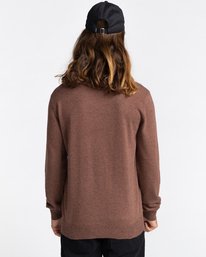 3 Crew - Jersey Cerrado para Hombre Marron Z1JPC2ELF1 Element