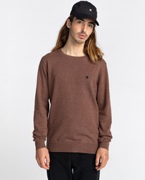 1 Crew - Jersey Cerrado para Hombre Marron Z1JPC2ELF1 Element