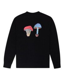 1 Pop Shrooms - Long Sleeve T-Shirt for Men Black Z1KTC3ELF1 Element