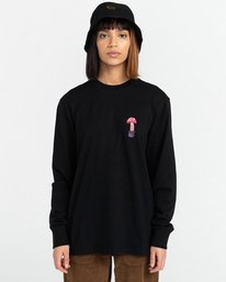 2 Pop Shrooms - Long Sleeve T-Shirt for Men Black Z1KTC3ELF1 Element