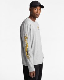 3 Transender - Long Sleeve T-Shirt for Men Grey Z1LSE4ELF1 Element
