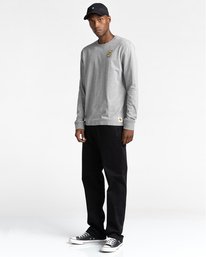 4 Transender - Long Sleeve T-Shirt for Men Grey Z1LSE4ELF1 Element