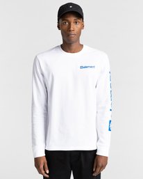 2 Joint - Long Sleeve T-Shirt Unisex White Z1LSE5ELF1 Element