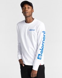 3 Joint - Long Sleeve T-Shirt Unisex White Z1LSE5ELF1 Element