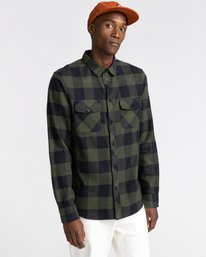 1 Tacoma - Flannel Shirt for Men Green Z1SHC1ELF1 Element