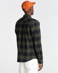 3 Tacoma - Flannel Shirt for Men Green Z1SHC1ELF1 Element