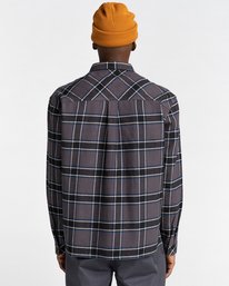 6 Wentworth - Camicia in flanella da Uomo Black Z1SHC4ELF1 Element
