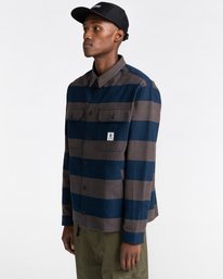 2 Wentworth Stripes - Flannel Shirt for Men  Z1SHC5ELF1 Element