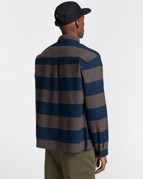 3 Wentworth Stripes - Flannel Shirt for Men  Z1SHC5ELF1 Element