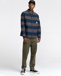 5 Wentworth Stripes - Flannel Shirt for Men  Z1SHC5ELF1 Element