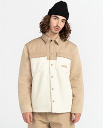 5 Nature Calls Mappleville - Polartec® Overshirt for Men Grey Z1SHD2ELF1 Element