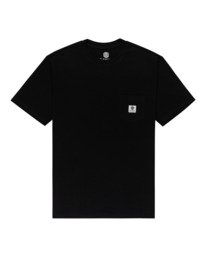 0 Basic Label - T-shirt manches courtes Noir Z1SSI1ELF1 Element