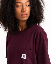 7 Basic Label - Kurzärmeliges T-Shirt Weiss Z1SSI1ELF1 Element