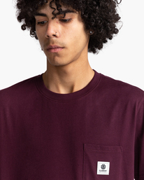 3 Basic Label - Kurzärmeliges T-Shirt Weiss Z1SSI1ELF1 Element