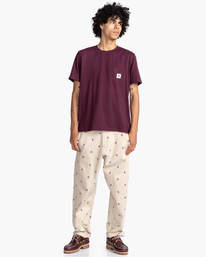 4 Basic Label - Kurzärmeliges T-Shirt Weiss Z1SSI1ELF1 Element