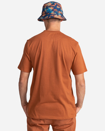 8 Basic Label - T-shirt manches courtes Marron Z1SSI1ELF1 Element
