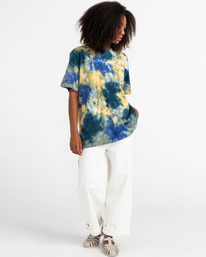 8 Basic Label - T-shirt manches courtes Bleu Z1SSI1ELF1 Element