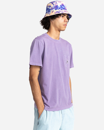2 Basic Label - T-shirt manches courtes Violet Z1SSI1ELF1 Element